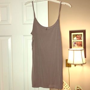 🎉 Gap Pure Scoop Cami- Gray. Large Tall